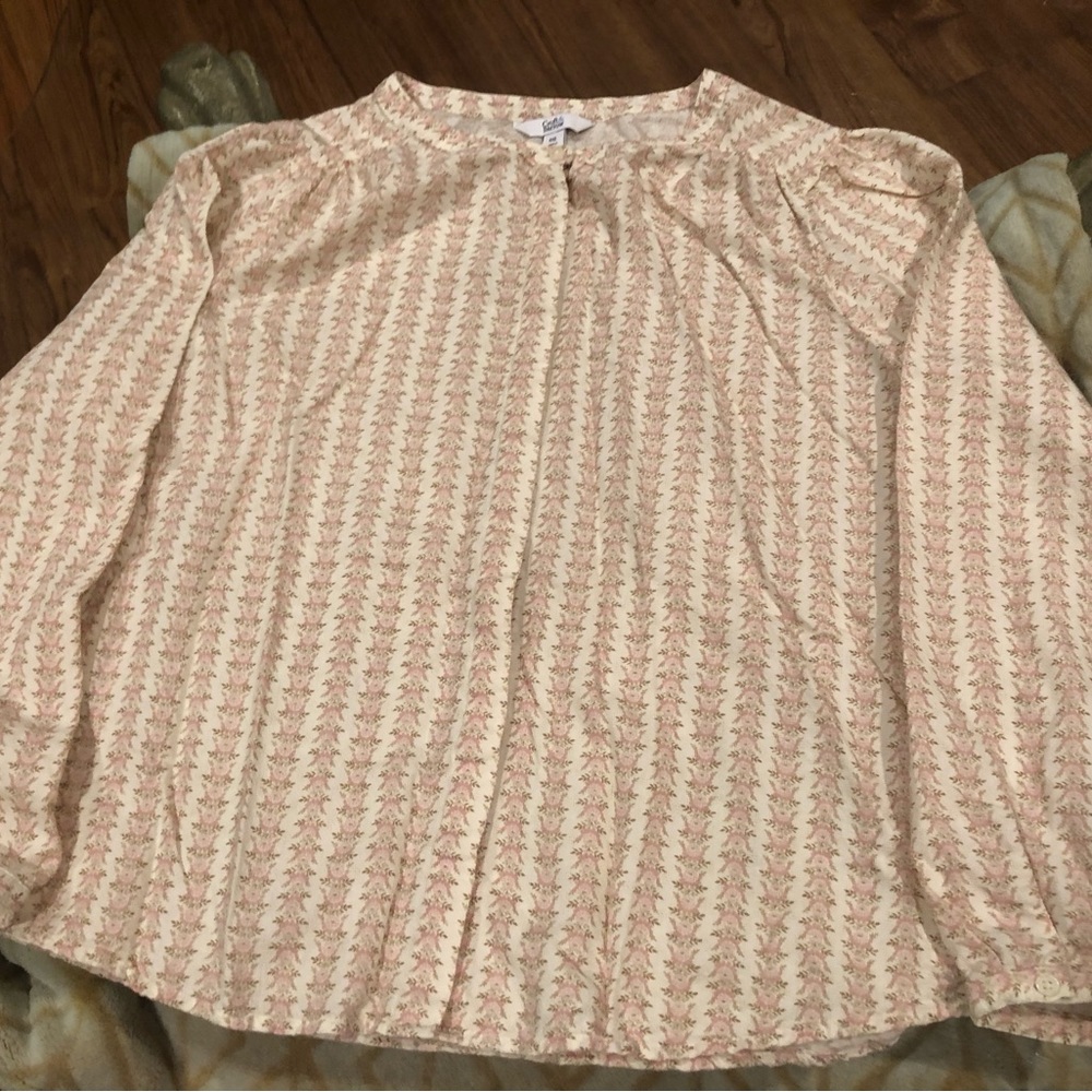 Croft & Barrow Classic Floral Button Up Shirt | Long Sleeve | Cottagecore